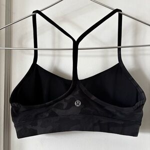 Lululemon Gray Black Camo Light Support Sports Bra
